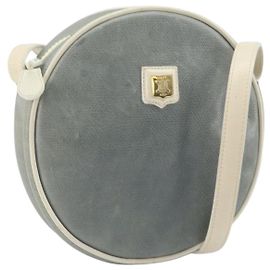 Céline Borsa a Spalla CELINE in Pelle Azzurro Chiaro Oro Auth ep13281