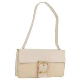 Borsa a Spalla PRADA in Nylon Beige Argento Autentica bs33180