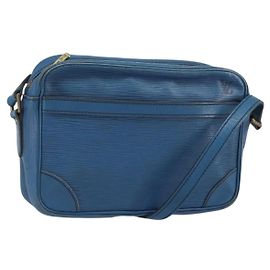 LOUIS VUITTON Epi Trocadero 23 Schultertasche Blau M52305 LV Auth hk3354