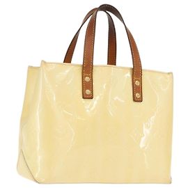 LOUIS VUITTON Borsa a Mano Monogram Vernis Reade PM Perle M91336 LV Auth 159821