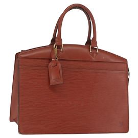 LOUIS VUITTON Borsa a Mano Epi Riviera Marrone M48183 LV Auth 169585