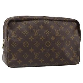 LOUIS VUITTON Monogram Trousse Toilette 28 Clutch Bag M47522 LV Auth hk3402
