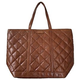 Borsa tote XL Vanessa Bruno in pelle trapuntata marrone