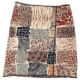 Moschino Cheap and Chic patchwork skirt, vintage skirt end 90s