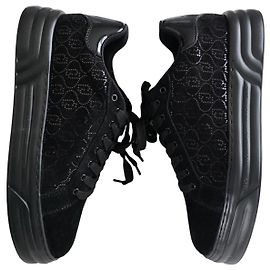 Zapatillas Liu.Jo de cuero negro con logo LJ
