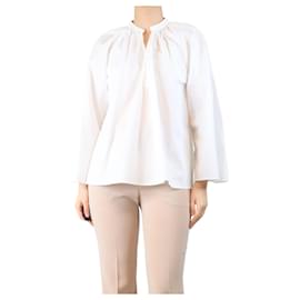 Blusa blanca de mandarina - talla UK 10 - Forte Forte