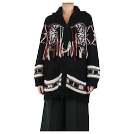 Schwarze Alpaka-Strickjacke - Größe UK 8 - Isabel Marant