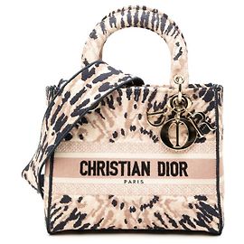 Borsa a mano Christian Dior Dior Lady Tie-Dye ricamata