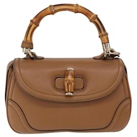 Borsa a Mano Gucci New Bamboo 1921 in Pelle Media