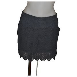 Minigonna The Kooples Gonna in cotone grigio