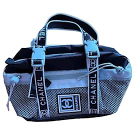 Chanel Coco Mark Sports Line Borsa a Vita Nera Nylon
