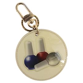 LOUIS VUITTON Illustre Nail Polish Charm Patent leather Beige MP1570 Auth 169129 - Louis Vuitton