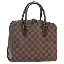 LOUIS VUITTON Borsa a Mano Triana Damier Ebene N51155 LV Auth ep13261