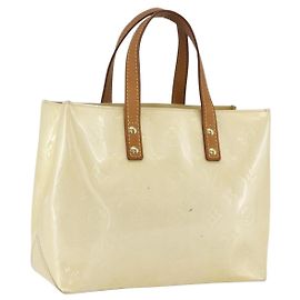 LOUIS VUITTON Borsa a Mano Monogram Vernis Reade PM Perle M91336 LV Auth 159820