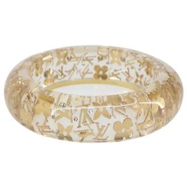 BRACCIALE UNCLOSURE GM BRASSERIE LOUIS VUITTON IN PLASTICA ORO M65865 LV Auth hk3394