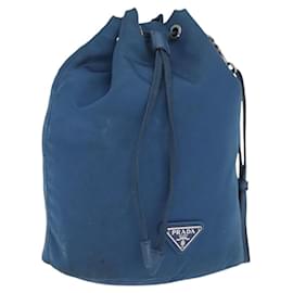 Pochette PRADA in nylon azzurro chiaro argento autentica 170492