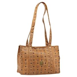 Sac Tote MCM Logogram Vicetos PVC Marron Or Auth 170245