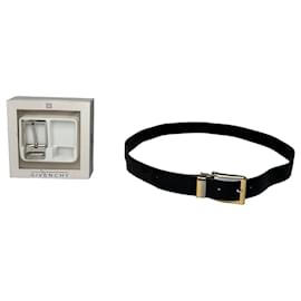 Conjunto de Cinturones de Cuero Givenchy Negro Nuevo