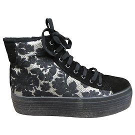 Autre Marque Sneakers Ippon Vintage floreali nere e argento