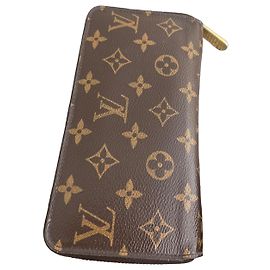 Louis Vuitton Langer Reißverschluss-Geldbeutel, Louis-Monogramm