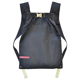 Zaino nero vintage Prada Sport SS 1999 da passerella