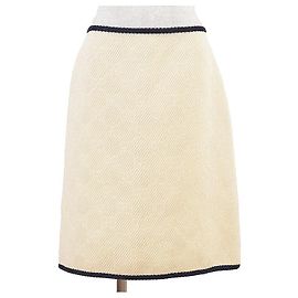 Falda de lana y seda con monograma GG de Gucci