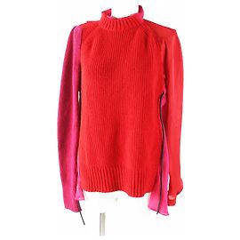 Blusa de punto de manga larga de lana y poliéster Sacai 21-05830