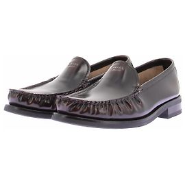 Prada Braune Leder-Mokassins