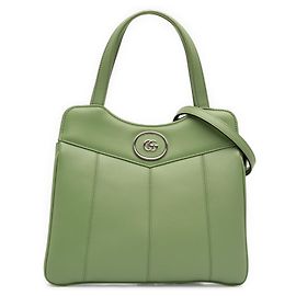 Gucci Piccola Tote GG in Pelle Verde