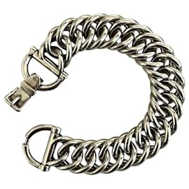 Hermès Sterling Silver Petits Champs Bracelet