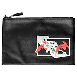 Pochette in patch comic Saffiano di Prada - Anni '20