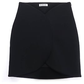 Falda de Rayón Bonding de Balenciaga