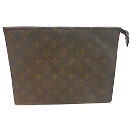 Louis Vuitton Pochette 26 Monogram Marrone