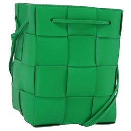 BOTTEGA VENETA MAXI INTRECCIATO Kleine Eimer aus Leder Auth 149923SM
