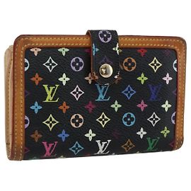 CARTERA VIENNOIS MULTICOLOR LOUIS VUITTON Negra M92988 Auth BA10757