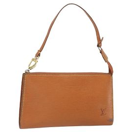 LOUIS VUITTON Pochette Accessori Epi Pouch Zipangu Oro M52948 LV Auth 171803