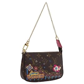 LOUIS VUITTON Monogram Vivienne Mini Pochette Accessori M69752 Auth 168215SAM