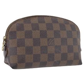 LOUIS VUITTON Kosmetiktäschchen PM Damier Ebene N47516 Auth LV 171319