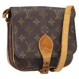 LOUIS VUITTON Borsa a Spalla Monogram Cartouchiere PM M51254 LV Auth BA10565