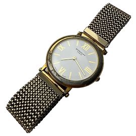 Vintage Givenchy Quarz Uhr Gold Weiß
