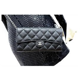 Chanel Zeitlose gesteppte Geldbörse mit Gussetklappe
