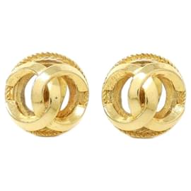Orecchini a clip dorati Chanel