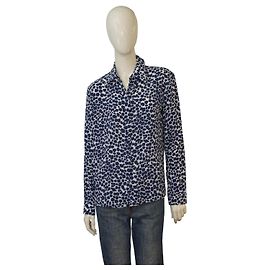 Camisa Hansen con estampado de leopardo de la colección Michael Kors 8 | Seda orgánica Crepe de Chine | Hecho en Italia