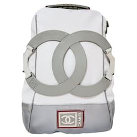 Chanel Zaino Sports Line Bianco Grigio e Rosso