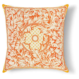 Coussin Louis Vuitton Palms Orange en Coton