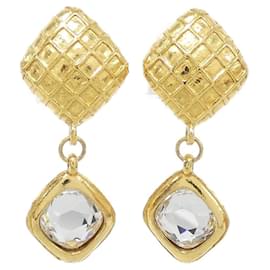 Pendientes de clip transparentes Chanel