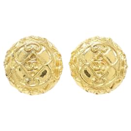 Orecchini a clip dorati Chanel