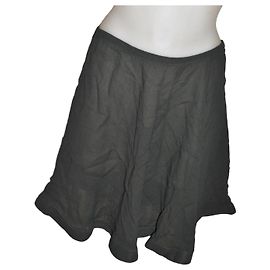 Minissaia Emporio Armani verde sálvia em viscose