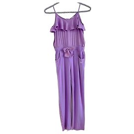 Conjunto Armani Junior Roxo de Seda e Viscose 8 anos