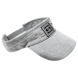 Visera Chanel Sports Line Gris Algodón
